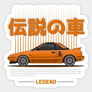 Tuner Orange MR 2 MK1 JDM Sticker